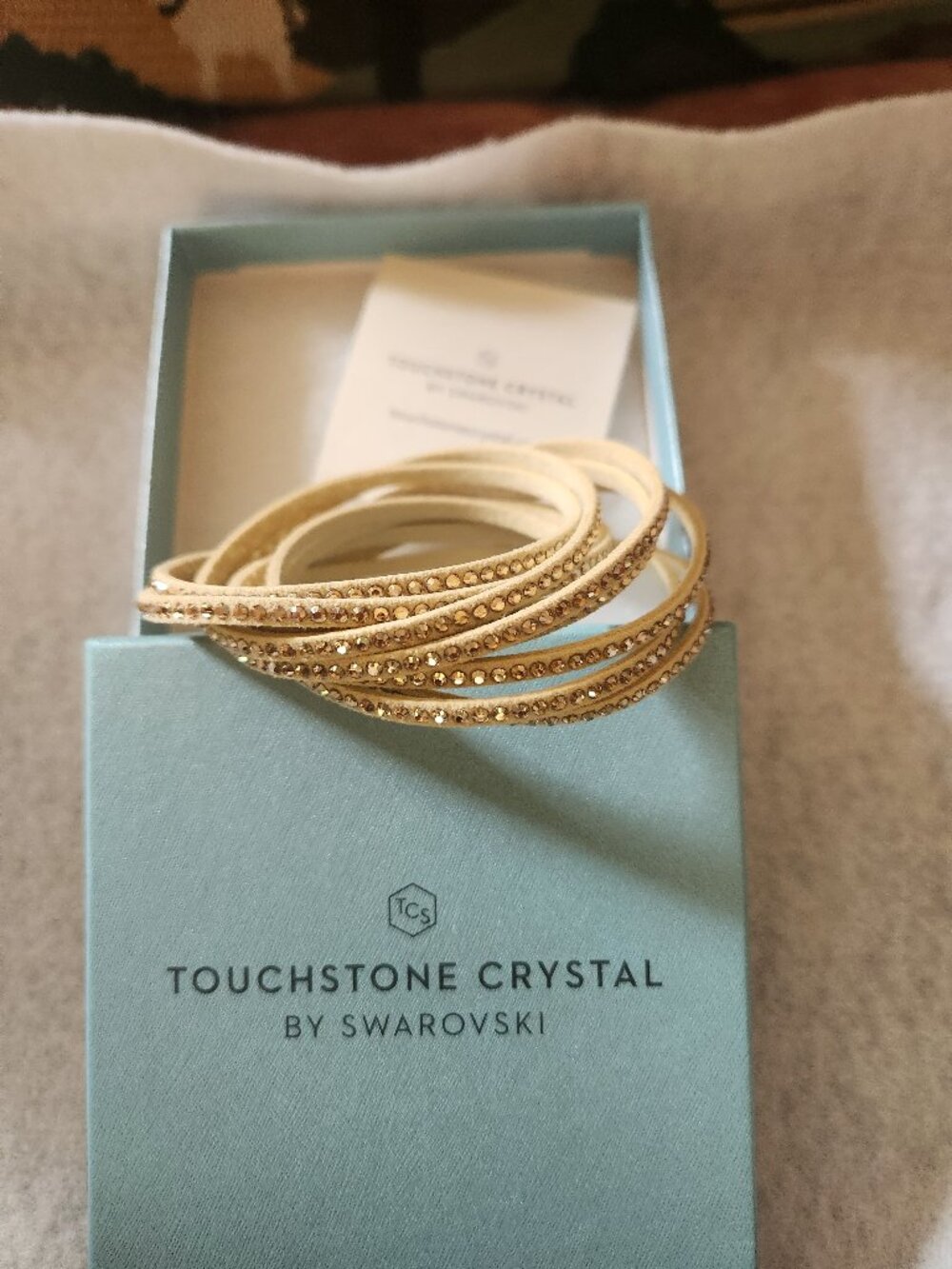 Touchstone Crystal "Wrap-Star Bracelet - Golden"
